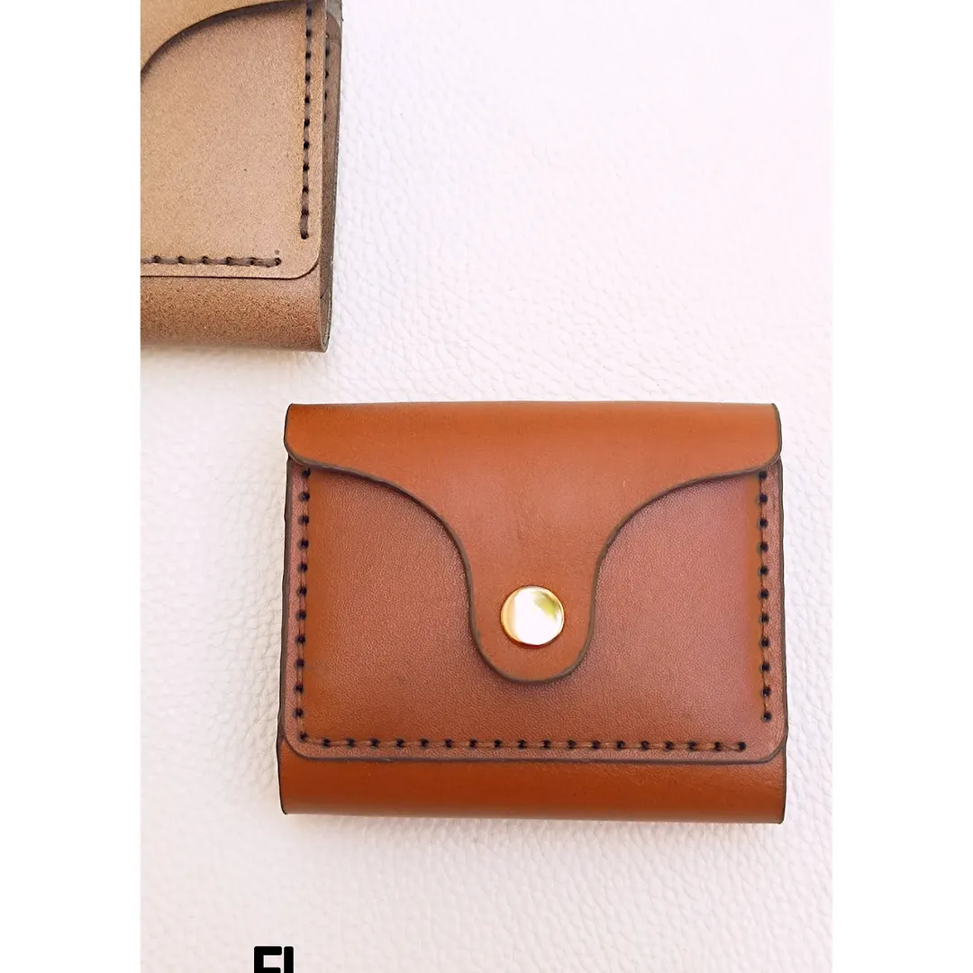 کیف جیبی چرم طبیعی گاوی دستدوز
